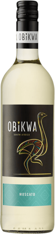 9,95 € Бесплатная доставка | Белое вино Obikwa W.O. Western Cape Western Cape South Coast Южная Африка Muscat бутылка 75 cl