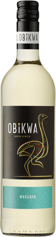 10,95 € 送料無料 | 白ワイン Obikwa W.O. Western Cape Western Cape South Coast 南アフリカ Moscato — モスカート 75 cl
