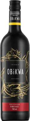 7,95 € 免费送货 | 红酒 Obikwa W.O. Western Cape Western Cape South Coast 南非 Pinotage 瓶子 75 cl