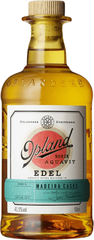 49,95 € Envio grátis | Licores Opland Edel Norwegian Aquavit Madeira Cask Noruega Garrafa Medium 50 cl