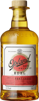 49,95 € Envio grátis | Licores Opland Edel Norwegian Aquavit Port Cask Noruega Garrafa Medium 50 cl