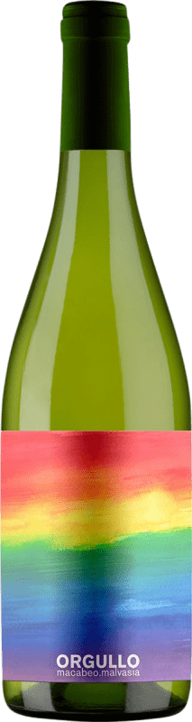 8,95 € Spedizione Gratuita | Vino bianco Orgullo Wine D.O. Bullas Regione di Murcia Spagna Macabeo Bottiglia 75 cl