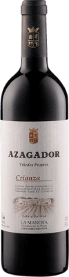 10,95 € Spedizione Gratuita | Vino rosso Pago de la Jaraba Azagador Crianza D.O. La Mancha Castilla-La Mancha Spagna Tempranillo, Merlot, Cabernet Sauvignon Bottiglia 75 cl