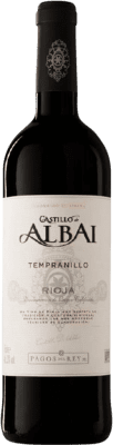 6,95 € Kostenloser Versand | Rotwein Pagos del Rey Castillo de Albai Jung D.O.Ca. Rioja La Rioja Spanien Tempranillo Flasche 75 cl