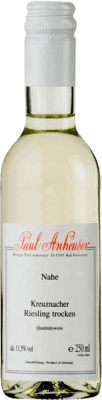 3,95 € Envio grátis | Vinho branco Paul Anheuser Kreuznacher Seco Q.b.A. Nahe Nahe Alemanha Riesling Garrafa Pequena 25 cl