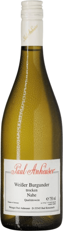 9,95 € Envio grátis | Vinho branco Paul Anheuser Seco Q.b.A. Nahe Nahe Alemanha Pinot Branco Garrafa 75 cl
