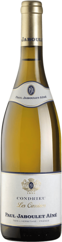 59,95 € Envio grátis | Vinho branco Paul Jaboulet Aîné Les Cassines A.O.C. Condrieu Rhône França Viognier Garrafa 75 cl