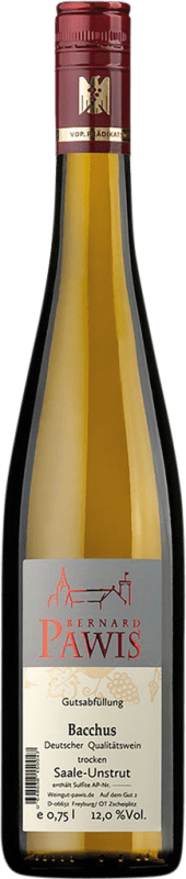 25,95 € 送料無料 | 白ワイン Pawis Trocken — 辛口 Q.b.A. Saale-Unstrut Saale Unstrut ドイツ Bacchus — バッカス 75 cl