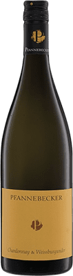 11,95 € Бесплатная доставка | Белое вино Pfannebecker Chardonnay Weissburgunder Trocken — Сухое Q.b.A. Rheinhessen Rheinhessen Германия Chardonnay — Шардоне, Pinot Blanc — Пино Блан Eco — Эко Био Органический Бутылка 75 cl