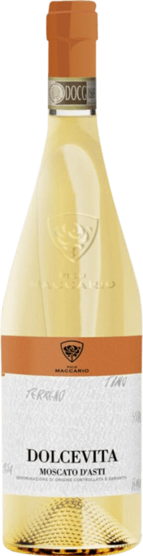 24,95 € Envío gratis | Vino Blanco Pico Maccario Dolcevita D.O.C.G. Moscato d'Asti Piemonte Italia Moscato 75 cl