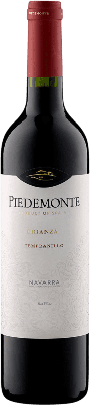 7,95 € 免费送货 | 红酒 Piedemonte 岁 D.O. Navarra 纳瓦拉 西班牙 Tempranillo 瓶子 75 cl