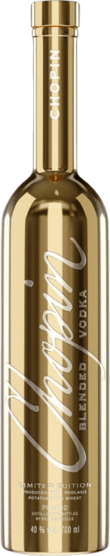 58,95 € Envío gratis | Vodka Chopin Blended Gold Polonia Botella 70 cl