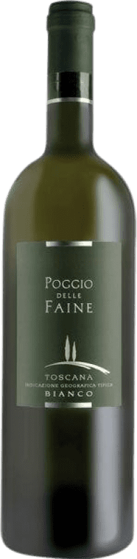 16,95 € Envio grátis | Vinho Branco Poggio delle Faine I.G.T. Toscana Tuscany Itália Chardonnay 75 cl