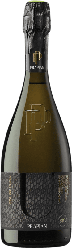 18,95 € Envio grátis | Espumante Branco Prapian Col de L'Utia Cartizze Extra Dry — Extra Seco Superior D.O.C.G. Prosecco di Conegliano-Valdobbiadene Venecia Itália Glera Garrafa 75 cl