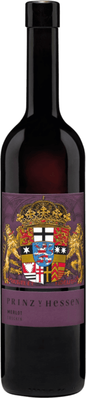 17,95 € Бесплатная доставка | Красное вино Prinz von Hessen сухой Q.b.A. Rheingau Rheingau Германия Merlot бутылка 75 cl