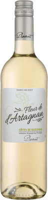 6,95 € Бесплатная доставка | Белое вино Plaimont Fleur de d'Artagnan Blanc I.G.P. Vin de Pays Côtes de Gascogne Франция Ugni Blanco, Colombard бутылка 75 cl