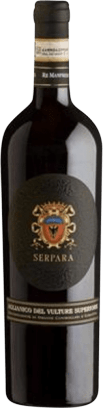 27,95 € Бесплатная доставка | Красное вино Re Manfredi Vigneto Serpara Высший D.O.C. Aglianico del Vulture Базиликата Италия Aglianico — Аглианико Бутылка 75 cl