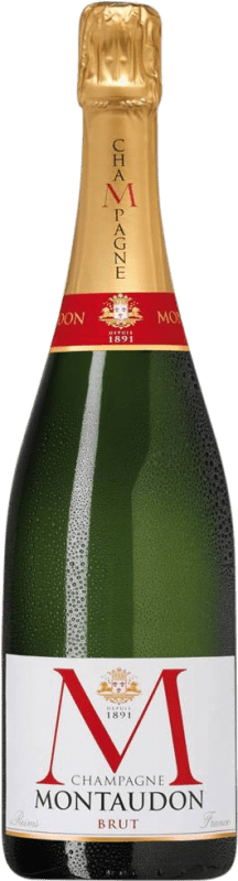 52,95 € 送料無料 | 白スパークリングワイン Reims. Montaudon Brut A.O.C. Champagne シャンパン フランス Pinot Black, Chardonnay, Pinot Meunier ボトル 75 cl