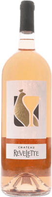 44,95 € Kostenloser Versand | Rosé-Wein Revelette Rosé A.O.C. Côtes de Provence Provence Frankreich Grenache, Cabernet Sauvignon, Cinsault Magnum-Flasche 1,5 L