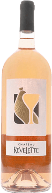34,95 € Бесплатная доставка | Розовое вино Château Revelette Rosé — Розе A.O.C. Côtes de Provence Прованс Франция Garnacha — Гренаш, Cabernet Sauvignon — Каберне Совиньон, Cinsault — Сансо Бутылка Магнум 1,5 L