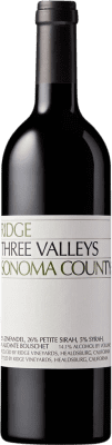 65,95 € Free Shipping | Red wine Ridge Three Valleys I.G. California California United States Syrah, Petite Syrah, Zinfandel, Alicante Bouschet Bottle 75 cl