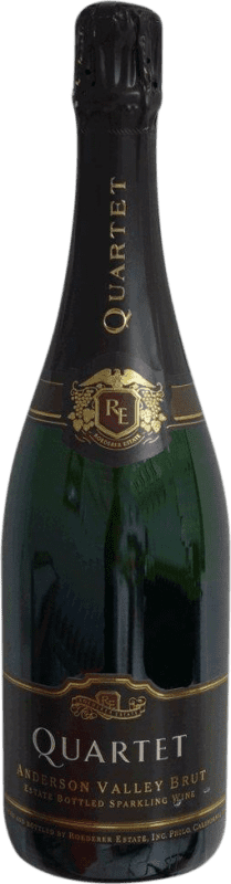 54,95 € Бесплатная доставка | Белое игристое Roederer Estate Quartet брют I.G. California Калифорния Соединенные Штаты Pinot Black, Chardonnay бутылка 75 cl