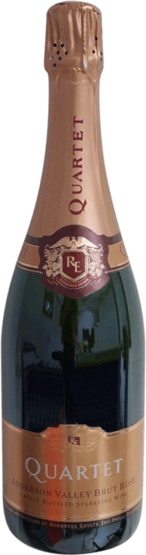 58,95 € Envio grátis | Espumante rosé Roederer Estate Quartet Rosé Brut I.G. California California Estados Unidos Chardonnay Garrafa 75 cl