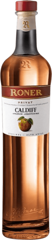 59,95 € Envío gratis | Orujo Aguardiente Roner Caldiff Colección Privada Italia Botella Medium 50 cl Apfel — Manzana