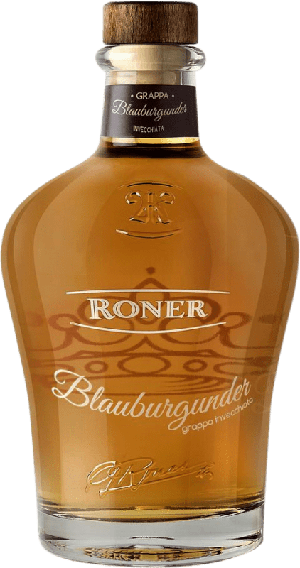 75,95 € Envío gratis | Grappa Roner Invecchiata Italia Pinot Negro Botella 70 cl