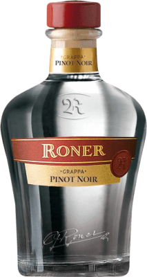 54,95 € Envio grátis | Aguardente Grappa Roner Itália Pinot Preto Garrafa 70 cl