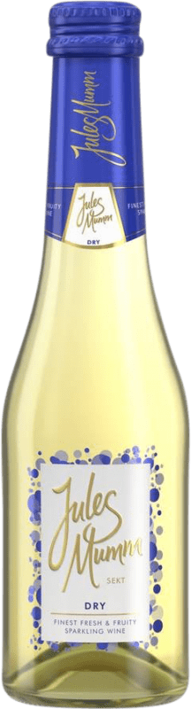 2,95 € Бесплатная доставка | Белое игристое Jules Mumm Dry Sekt сухой Германия Маленькая бутылка 20 cl