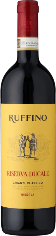 29,95 € Envío gratis | Vino Tinto Ruffino Ducale Classico — Clásico Reserva D.O.C.G. Chianti Italia Merlot, Cabernet Sauvignon, Sangiovese 75 cl