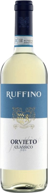 10,95 € 免费送货 | 白葡萄酒 Ruffino 经典 D.O.C. Orvieto 意大利 Nebbiolo, Grechetto 瓶子 75 cl