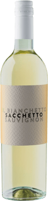 9,95 € Бесплатная доставка | Белое вино Sacchetto Bianchetto I.G.T. Delle Venezie Venecia Италия Sauvignon White бутылка 75 cl