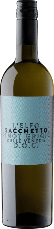 9,95 € Envio grátis | Vinho branco Sacchetto L'Elfo I.G.T. Veneto Vêneto Itália Pinot Cinza Garrafa 75 cl