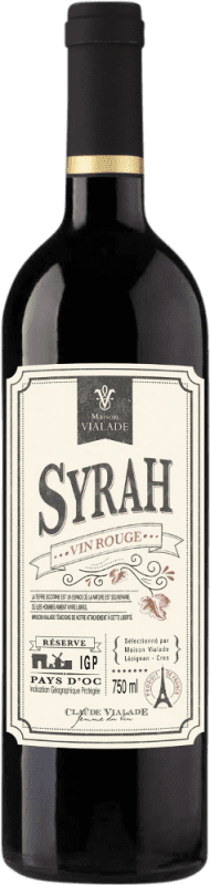9,95 € Envío gratis | Vino tinto Saint Auriol Maison Vialade Vintage I.G.P. Vin de Pays d'Oc Burdeos Francia Syrah Botella 75 cl