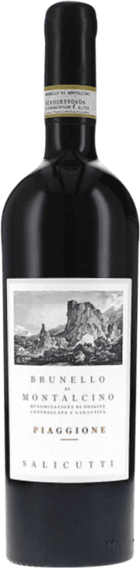 137,95 € Free Shipping | Red wine Salicutti Piaggione D.O.C.G. Brunello di Montalcino Tuscany Italy Sangiovese Bottle 75 cl