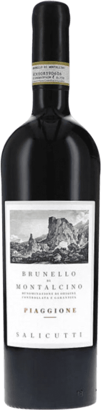 139,95 € Kostenloser Versand | Rotwein Salicutti Piaggione D.O.C.G. Brunello di Montalcino Toskana Italien Sangiovese Flasche 75 cl