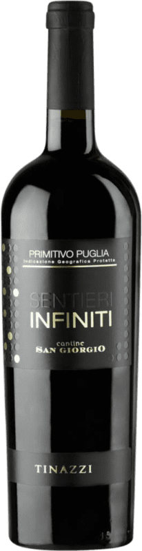 17,95 € Kostenloser Versand | Rotwein San Giorgio Tinazzi. Sentieri Infiniti I.G.T. Puglia Apulien Italien Primitivo Flasche 75 cl