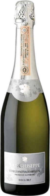 11,95 € 送料無料 | 白スパークリングワイン Azienda Agricola S. Giuseppe Brut D.O.C.G. Prosecco di Valdobbiadene Superiore di Cartizze Venecia イタリア Prosecco ボトル 75 cl