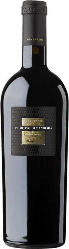 25,95 € Free Shipping | Red wine San Marzano Sessantanni D.O.C. Primitivo di Manduria Puglia Italy Primitivo Bottle 75 cl