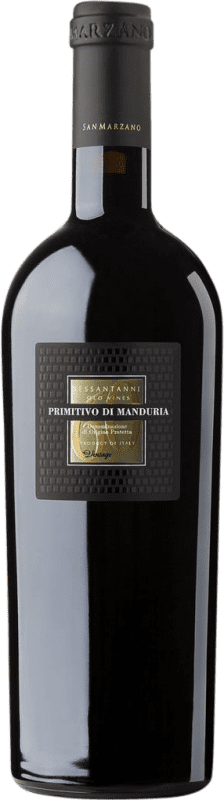 24,95 € 免费送货 | 红酒 San Marzano Sessantanni D.O.C. Primitivo di Manduria 普利亚大区 意大利 Primitivo 瓶子 75 cl