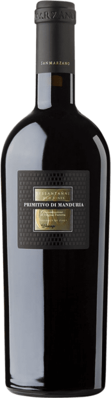 19,95 € Free Shipping | Red Wine San Marzano Sessantanni D.O.C. Primitivo di Manduria Puglia Italy Primitivo 75 cl