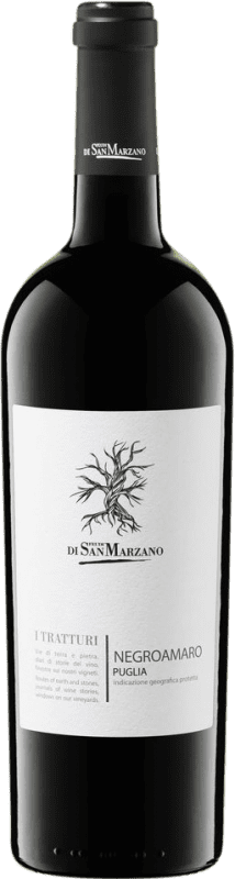 8,95 € Kostenloser Versand | Rotwein San Marzano I Tratturi I.G.T. Puglia Apulien Italien Negroamaro 75 cl