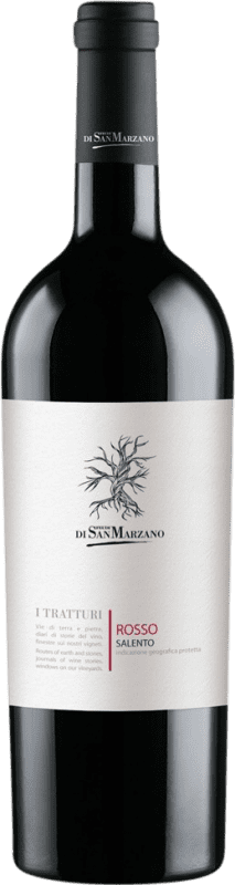 8,95 € Kostenloser Versand | Rotwein San Marzano I Tratturi I.G.T. Salento Italien Sangiovese, Schwarzer Malvasier, Aglianico Flasche 75 cl