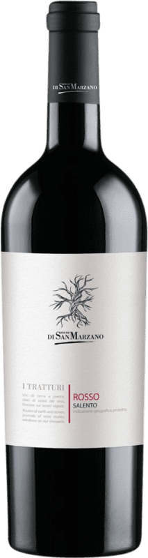 6,95 € Spedizione Gratuita | Vino rosso San Marzano I Tratturi Rosso I.G.T. Salento Italia Sangiovese, Malvasia Nera, Aglianico Bottiglia 75 cl