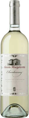 12,95 € Spedizione Gratuita | Vino bianco Santa Margherita I.G.T. Vigneti delle Dolomiti Trentino Italia Chardonnay Bottiglia 75 cl