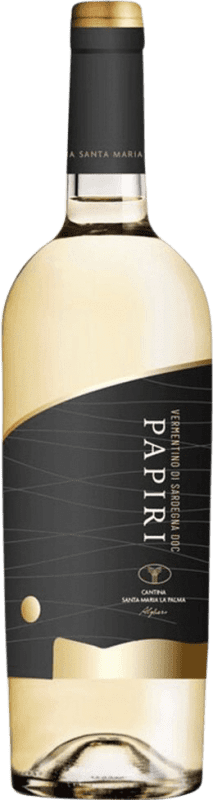 15,95 € Free Shipping | White Wine Santa Maria di Palma Papiri D.O.C. Vermentino di Sardegna Cerdeña Italy 75 cl