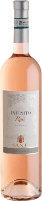 11,95 € Kostenloser Versand | Rosé-Wein Santi L'Infinito Chiaretto Classico Rosé D.O.C. Bardolino Venecia Italien Nebbiolo, Corvina, Molinara Flasche 75 cl