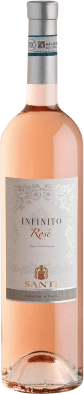 16,95 € 送料無料 | ロゼワイン Santi L'Infinito Chiaretto クラシック, Rosé — ロゼ D.O.C. Bardolino Venecia イタリア Nebbiolo — ネッビオーロ, Corvina — コルヴィーナ, Molinara — モリナーラ 75 cl